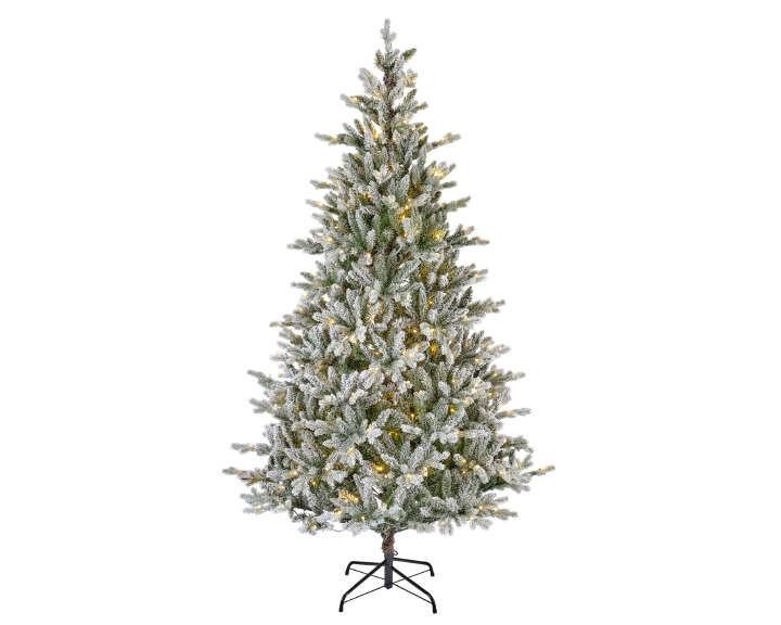 EVERLANDS Künstlicher Weihnachtsbaum Allison Kiefer beschneit LED